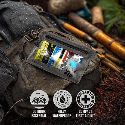 EVERLIT Ultralight Waterproof First Aid Kit, Boat First Aid Kit, Marine Medical Kit for Boating, Kayak, Backpacking, Hiking, Camping, Emergency Kit (Green)