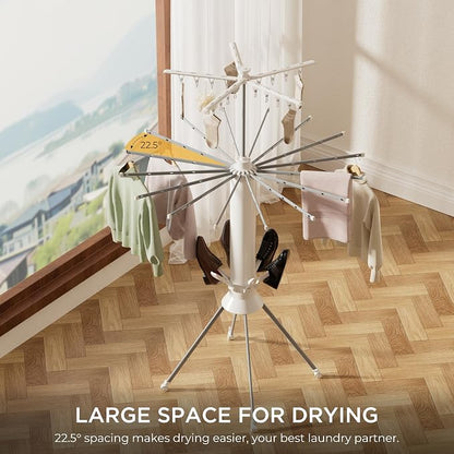 Clothes Drying Rack, 4-Legged Portable Drying Rack Clothing - Image 5