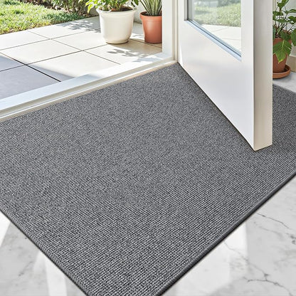 LUMI Indoor Door Mat 24"x36", Ultra Thin Low Profile Non-Slip Doormat by LUMI