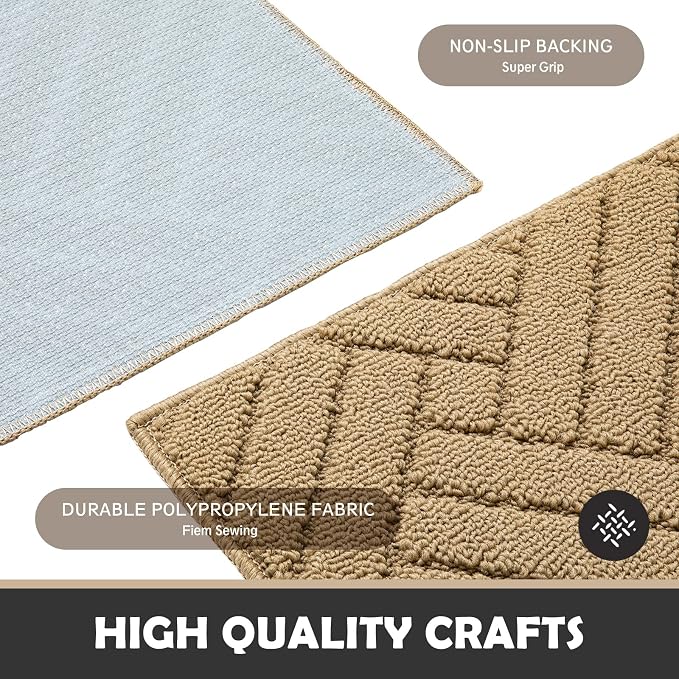Door Mat Indoor Doormat, Heavy Duty Low-Profile Entrance Rugs, Absorbent Resist - Image 4