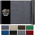 GORILLA GRIP Traffic Guard Door Mat, 70x24, Heavy Duty Welcome Mats, Commercial Office Space Doormat, Waterproof, Fade Resistant, Strong Rubber Backing, Low Profile, Shoe and Boot Scraper, Gray