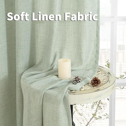 YoungsTex Sage Green Curtains 80 Inch Length - Image 7