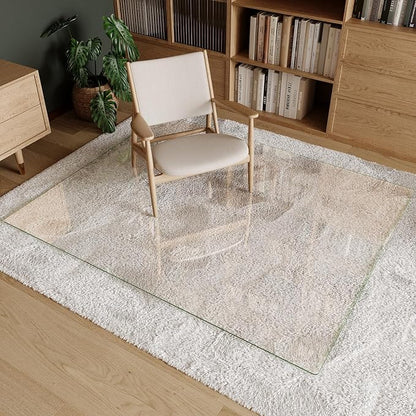 Koonmi Tempered Glass Chair Mat 51"x63" - Image 4