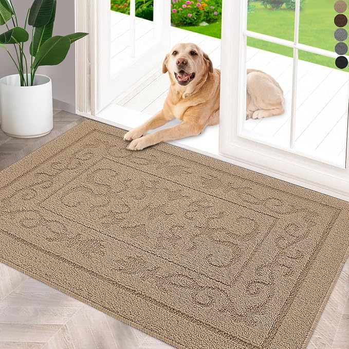 FONEYI Indoor Door Mat 24" x 36", Dirt Trapper Door Mats Non-Slip Entryway Rugs by FONEYI