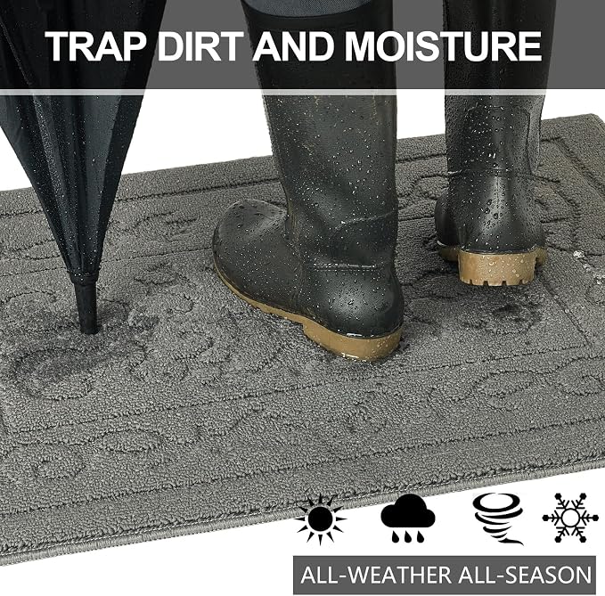 FONEYI Indoor Door Mat 32" x 48", Dirt Trapper Door Mats Non-Slip Entryway Rugs - Image 4