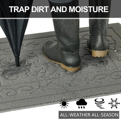 FONEYI Indoor Door Mat 32" x 40", Dirt Trapper Door Mats Non-Slip Entryway Rugs - Image 4