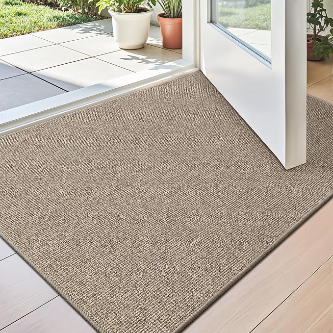 LUMI Indoor Door Mat 24"x36", Ultra Thin Low Profile Non-Slip Doormat by LUMI