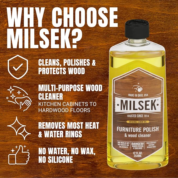Milsek Furniture Polish and Wood Cleaner - Image 6