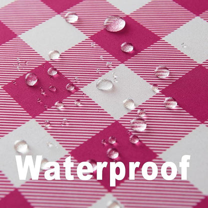 Waterproof Checkered Tablecloth Runner Fabric - Image 2
