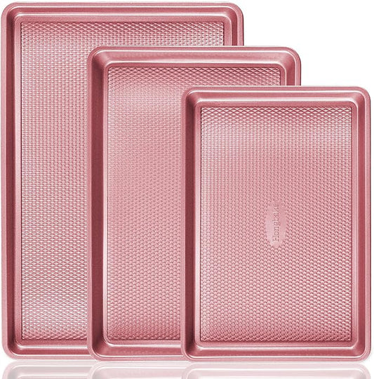 HONGBAKE Baking Sheet Pan Set, Cookie Sheets by HONGBAKE