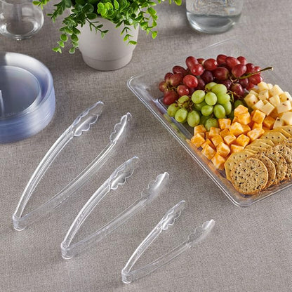 PlasticPro Clear Serving Tongs Combo Set - Image 2