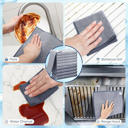 Forggon10 Pcs New Upgrade 2-Layer Non Scratch Wire Dishcloth, Wire Dishwashing - Image 4