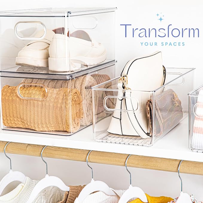 Plastic Food Storage Clear Container Bin - Image 2
