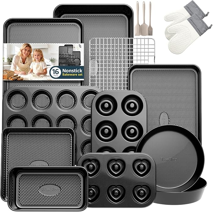 16-Piece Nonstick Bakeware Set by SlowSLog