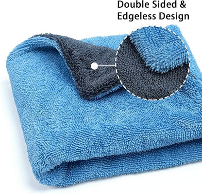 Greenfound Microfiber Towel for Cars, 1000GSM Car Drying Towel, Double Twist - Image 2