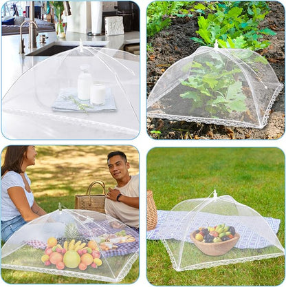 10 PACK Mesh Food Covers for Outside, Food Covers Outdoors Pop-up Food Tents 2 - Image 8