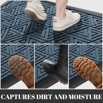 Yimobra Extra Large Door Mat 60x32, All-Weather Waterproof Non-Slip Welcome - Image 6