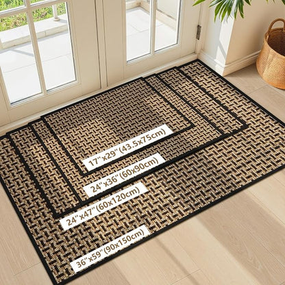LEKEEPGO Door Mat Indoor Entrance 24"x47", Absorbent Indoor Door Mat Large - Image 7