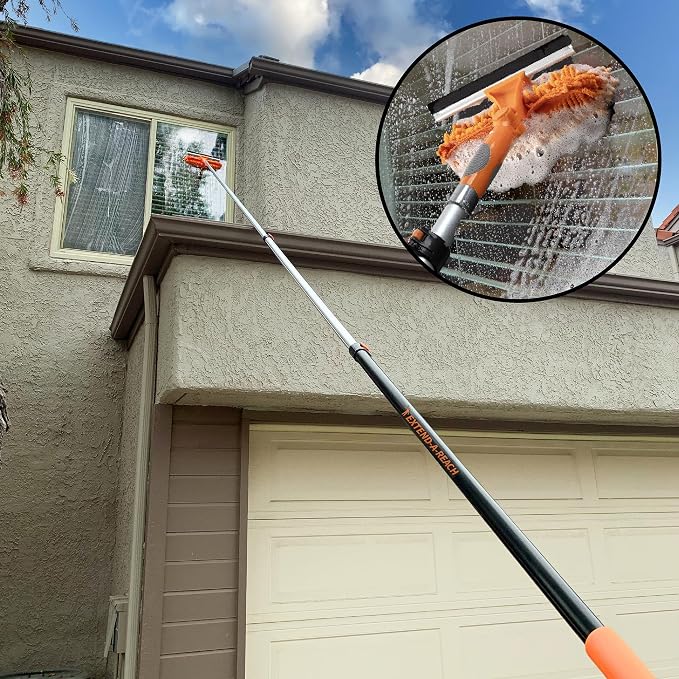 5-24ft Window Washing Kit with Extension Pole // Window Cleaning Tool & Window - Image 4