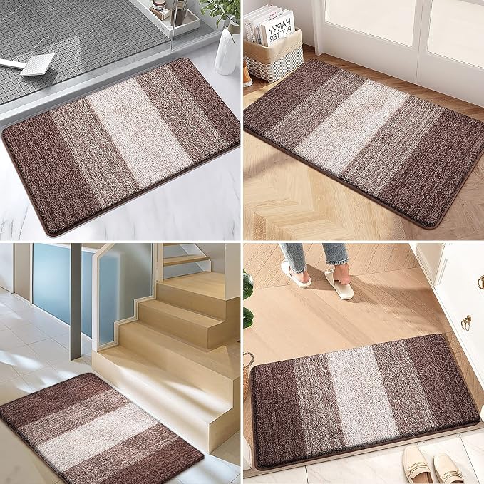 Kitinjoy Indoor Outdoor Door Mat, 71x47 Non-Slip Absorbent Dirt Trapper - Image 6