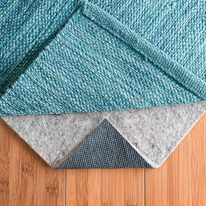 RUGPADUSA - Dual Surface - 9'x13' - 1/8" Thick - Felt + Rubber - Non-Slip Backing Rug Pad - Adds Low-Profile Comfort and Protection