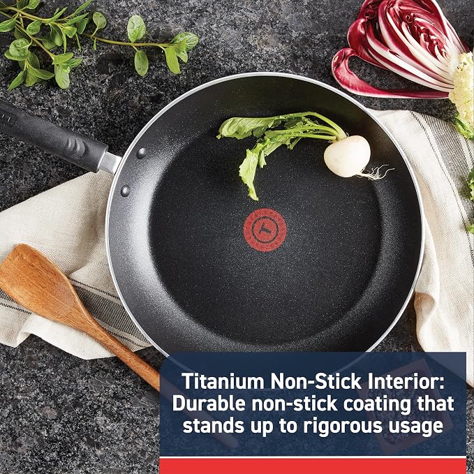 T-Fal Experience Nonstick Fry Pan 8 Inch, Induction Compatible, Oven Safe 400F - Image 2