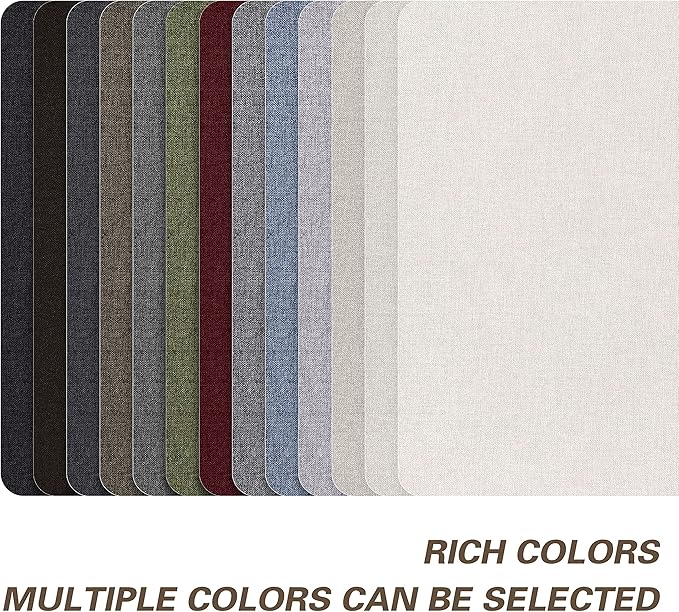 KING MOUNTAIN Fine Linen Repair Patches, Self-Adhesive Fabric, 8X11 Inch 2 PCS, Multi Color, for Linen Sofa and Clothes (Beige)