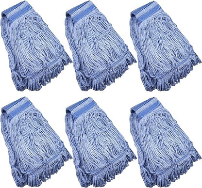 Mop Head Replacement Commercial Heavy Duty String Blue Wet Mop Heads by Klesti