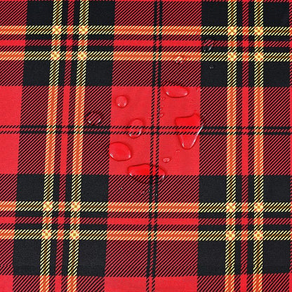 Tartan Waterproof Christmas Plaid Tablecloth Fabric - Image 3