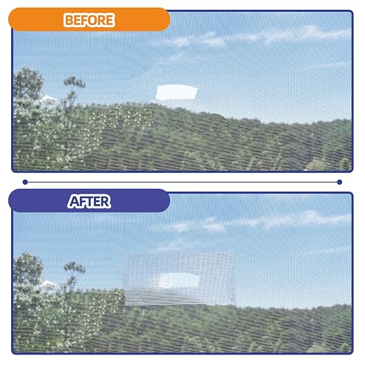 KING MOUNTAIN Grey Window Screen Repair Tape, 3inX15FT Heavy Duty Screen Repair - Image 3