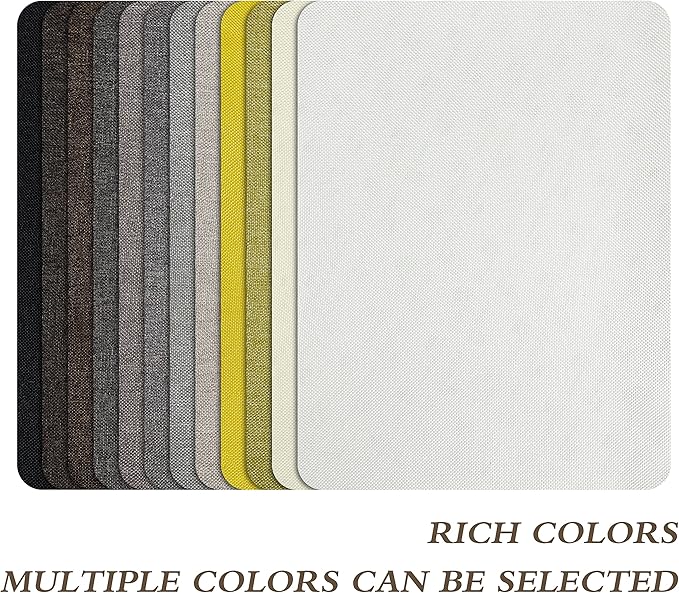 Fine Linen Repair Patches, Self-Adhesive Linen Fabric Patches, 8X11 inch Extra Size, Multi Color, Can be Used for Linen Sofa Repair and Linen Clothes Repair(8" x 11",Cream-Gray)