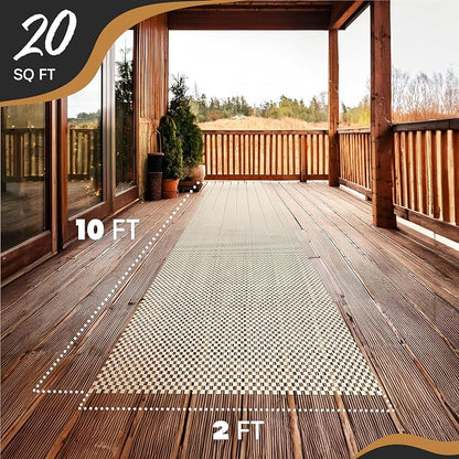 Nevlers 2 x 10 Ft Non Slip Rug Pad | Open Weave PVC Anti Skid Rug Gripper - Image 4