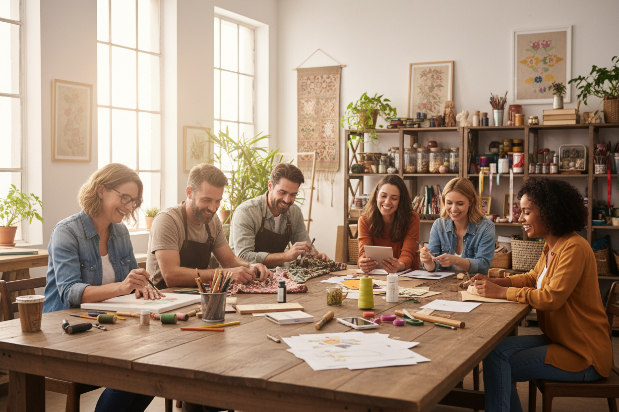 InspireCraft isn’t just a shop — it’s a space for makers, dreamers, and doers. Share your projects, get inspired by others, and celebrate the joy of crafting together. Let’s turn your hobby into a lifelong passion. (make it real photo0